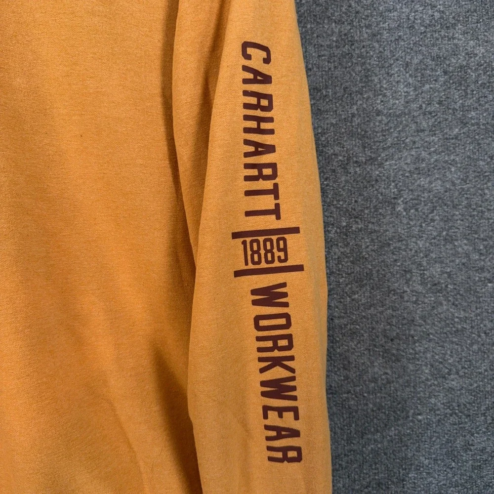 Carhartt Sweatshirt Sweatpants Set Womens Small/Medium Orange Graphic Lounge